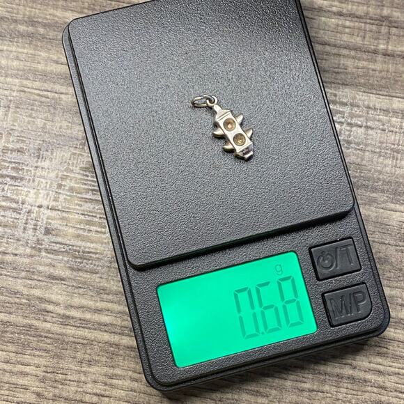 Vintage 925 Sterling Silver Traffic Stop Light Pendant Bracelet Charm - Picture 4 of 4